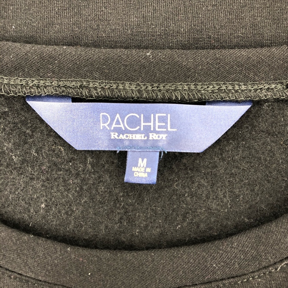 RACHEL Rachel Roy Black Crew Neck Sweatshirt - Picture 2 of 3